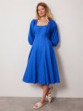 Mint Velvet Scoop Neck Midi Dress, Blue