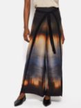 Jigsaw Tie Dye Palazzo Pants, Brown