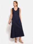 Jigsaw Textured Asymmetric Dress, Blue