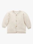 Purebaby Baby Essentials Textured Cardigan, Wheat Melange