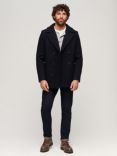 Superdry Pea Coat, Eclipse Navy