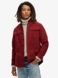 Superdry Merchant Overshirt, Wine Red