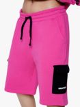 Hype Continu8 Cargo Pocket Boxy Shorts, Pink
