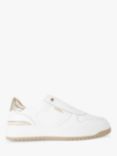 Carvela Charm Leather Laceless Trainers, White