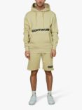 Hype Continu8 Cotton Blend Boxy Fit Hoodie, Sand