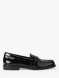 Kurt Geiger London Mayfair Leather Slim Loafers, Black Patent