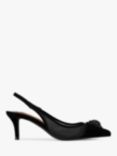 Kurt Geiger London Belgravia Mesh Pointed Slingback Courts, Black