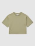 Reiss Kids' Cassy Cropped T-Shirt