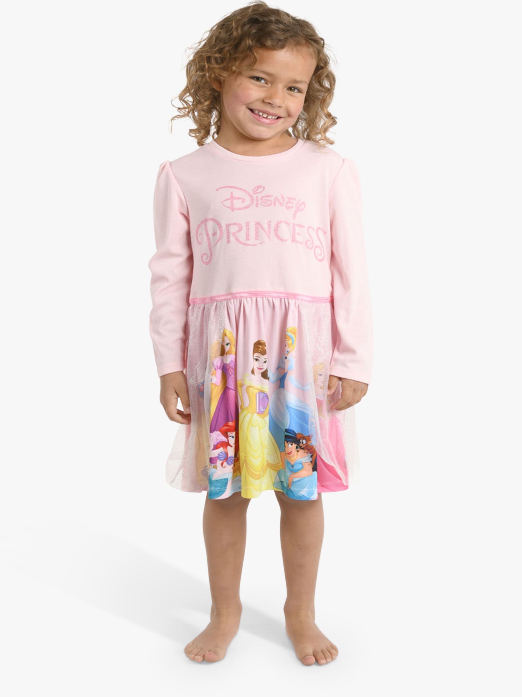 Brand Threads Kids' Disney Princesses Nightie, Pink