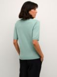 KAFFE Lizza V-Neck Jumper, Teal