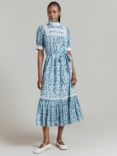 Ghost Josephine Floral Dress, Blue/Multi