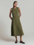 Ghost Aimee Broderie Anglaise Dress, Olive