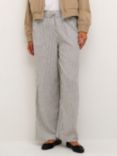 KAFFE Kamilia Stripe Linen Blned Trousers