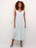 KAFFE Linen Blend Dress, Windsurfer/Chalk