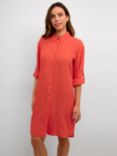 KAFFE Millia Linen Blend Dress, Cayenne