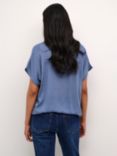 KAFFE Amber Stanley T-Shirt, Blue Indigo