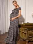 Tiffany Rose Carmen Maternity Dress, Black/White