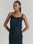 Ghost Gracie Soft-Washed Linen Camisole Top, Black