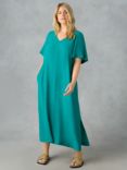 Live Unlimited Curve V-Neck T-Shirt Dress, Teal