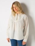 Live Unlimited Curve Pleated Blouse, Ivory