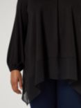 Live Unlimited Curve Hanky Hem Tunic, Black