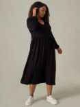 Live Unlimited Curve Jersey Midi Dress, Black