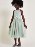 Monsoon Kids' Embroidered Lace & Sequin Dress, Sage