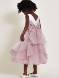 Monsoon Kids' Olivia Organza Party Dress, Pink