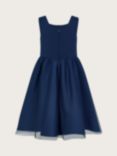 Monsoon Kids' Botanical Embroidered Midi Dress, Navy