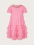 Monsson Kid's Alexandra Ruffle Party Dress, Pink