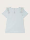 Monsoon Kids' Cotton Sequin Embellished T-Shirt, Blue