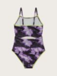 Monsoon Kids' Storm Marble Swimsuit, Purple