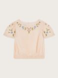 Monsoon Kids' Tula Embellished Top, Pink