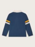 Monsoon Kids' Cotton Long Sleeve Rugby Shirt, Navy