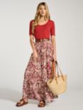 Baukjen Candace Maxi Skirt, Red/Natural