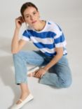 Baukjen Beryl Stripe T-Shirt, White/Blue