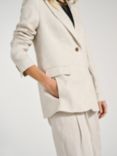 Baukjen Tracy Linen Blend Blazer, Natural