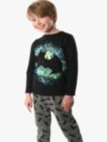 Brand Threads Kids' Batman Boys Pyjama Set, Black