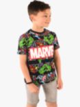 Brand Thread Kids' Marvel Organic Cotton T-Shirt, Black