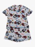 Brand Threads Kids' Thomas & Friends Organic Cotton Pyjama Set, Grey