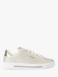 Carvela Leather Diamond Trainers, Gold