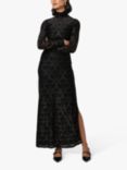 PAIGE Lucca Jacquard Velvet Dress, Black