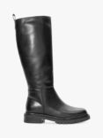 Dune Tilings Leather Boots, Black