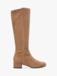 Dune Tayla Suede Knee High Boots, Caramel