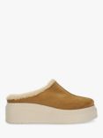 Dune Gracias Suede Platform Mules, Taupe