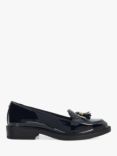 Dune Grape Patent Tassel Loafers, Navy