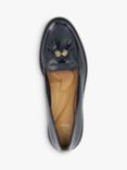 Dune Grape Patent Tassel Loafers, Navy