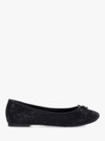 Dune Hallo Ballerina Pumps, Black