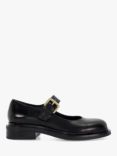 Dune Huckle Leather Chunky Shoes, Black