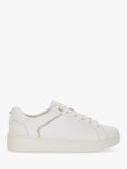 Dune Elli Metallic Trim Trainers, White